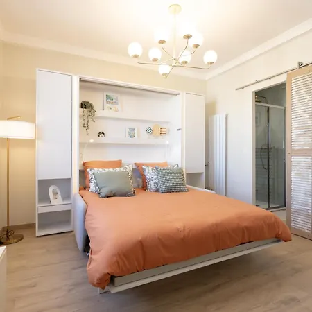 公寓 Le Soleil, Juan Les Pins, 2 Min Walk To Beach, Ac, Last Floor!